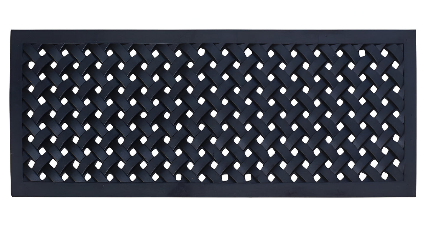 18" X 47" Black Rubber Outdoor Door Mat