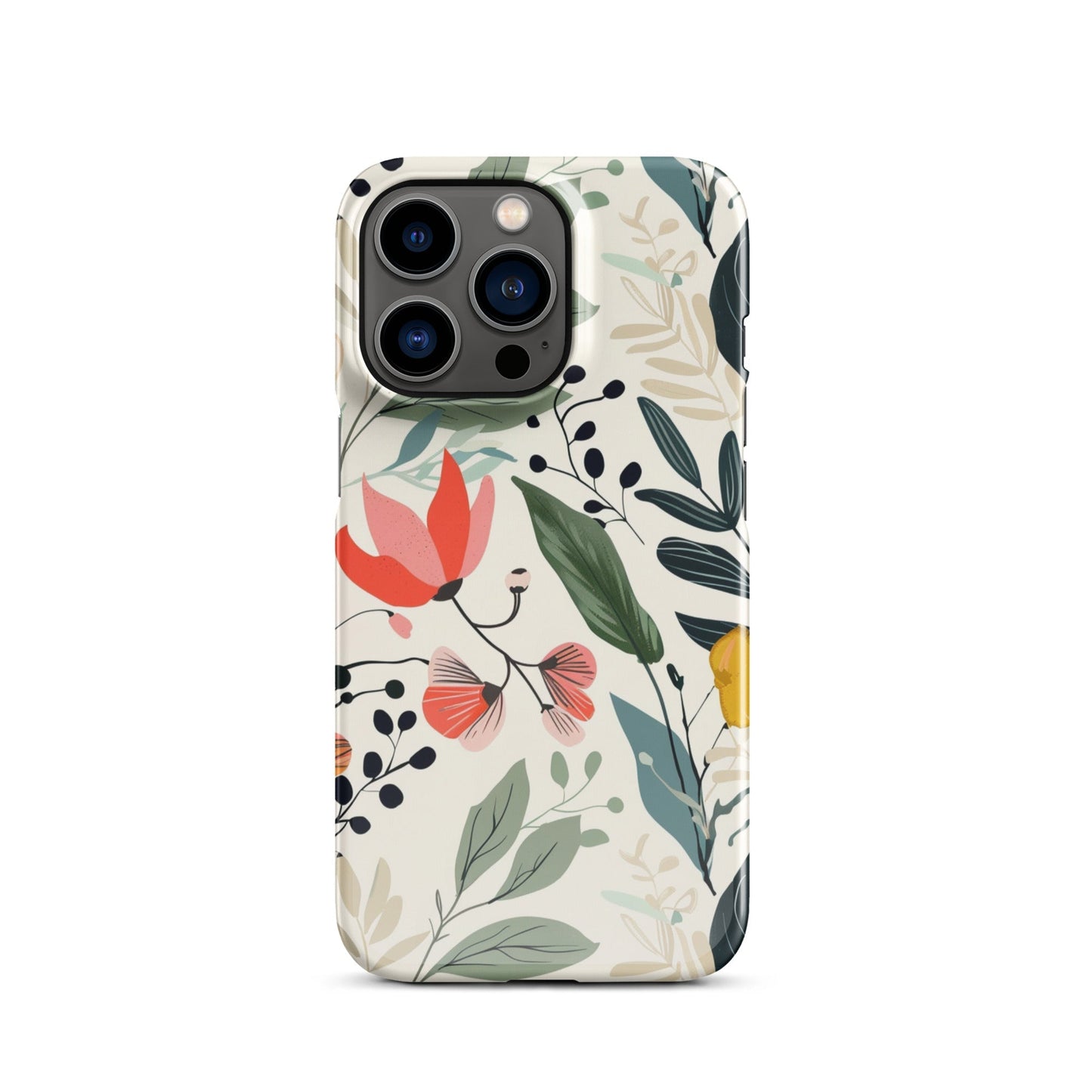 Botanical leaves Phone case for iPhone