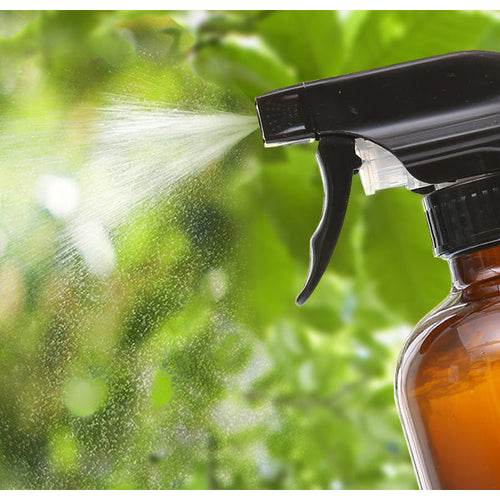 NNEDPE 4pcs Amber Glass Spray Bottles Trigger Sprayer 500ml