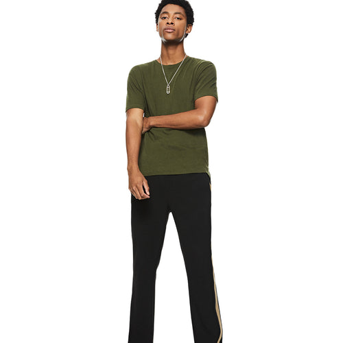 Crewneck Knit Tee (Dark Olive)