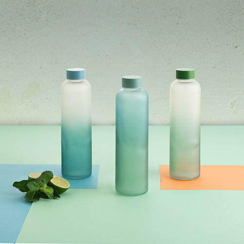 Water bottle Quid Quidate Green Glass 600 ml (12 Units)