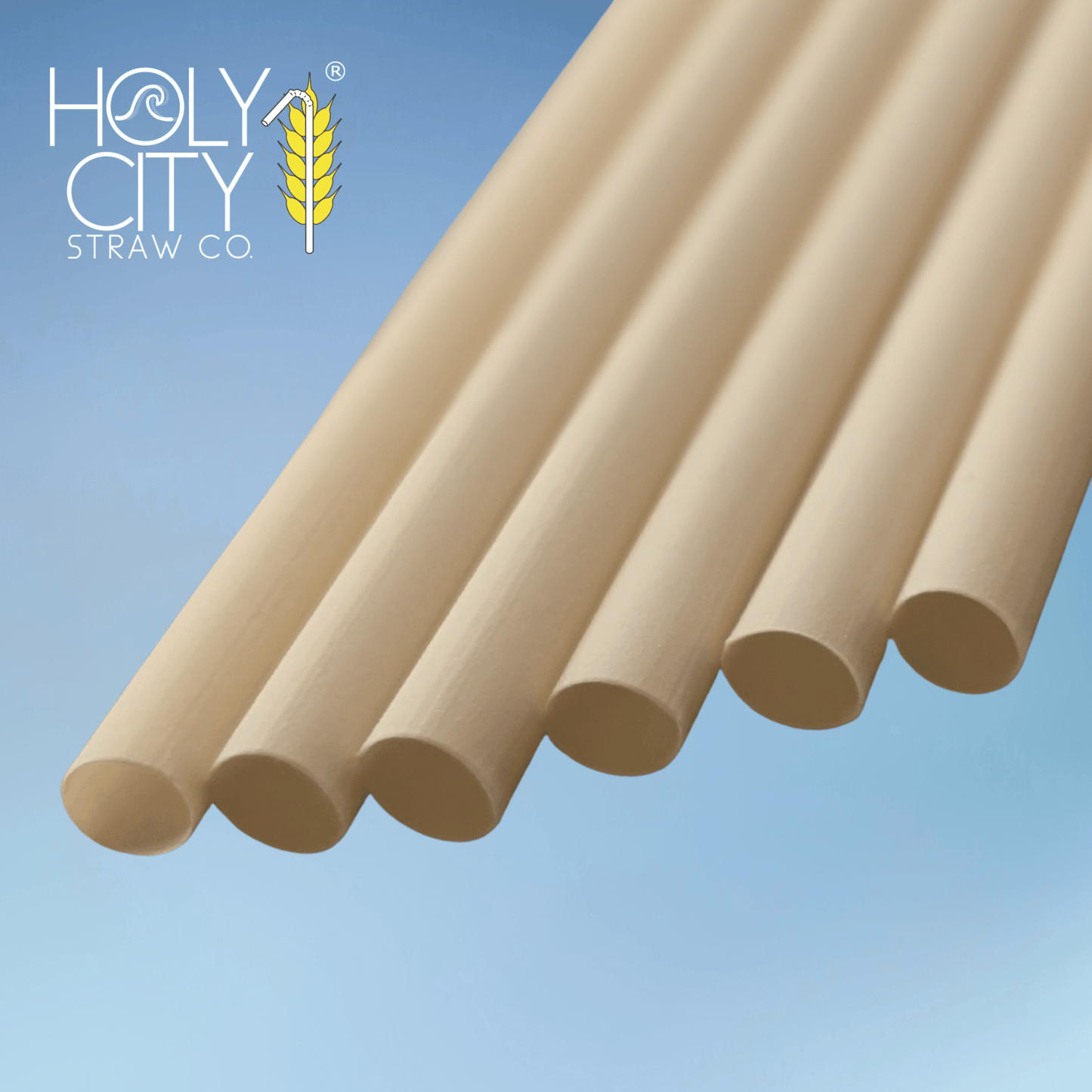 7.9" Bamboo Fiber Straws | 6mm | 25ct.