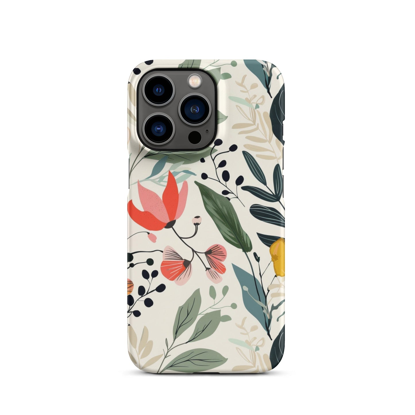 Botanical leaves Phone case for iPhone